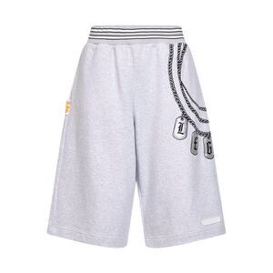 Pdf Men Grey Printed Cotton Jersey Slouch Bermuda Shorts